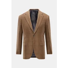 Brioni - Herren - Cashmere Sakko %27New Plume%27 braun/dunkelgrau kariert Brioni - Herren - Cashmere Sakko %27New Plume%27 braun/dunkelgrau kariert