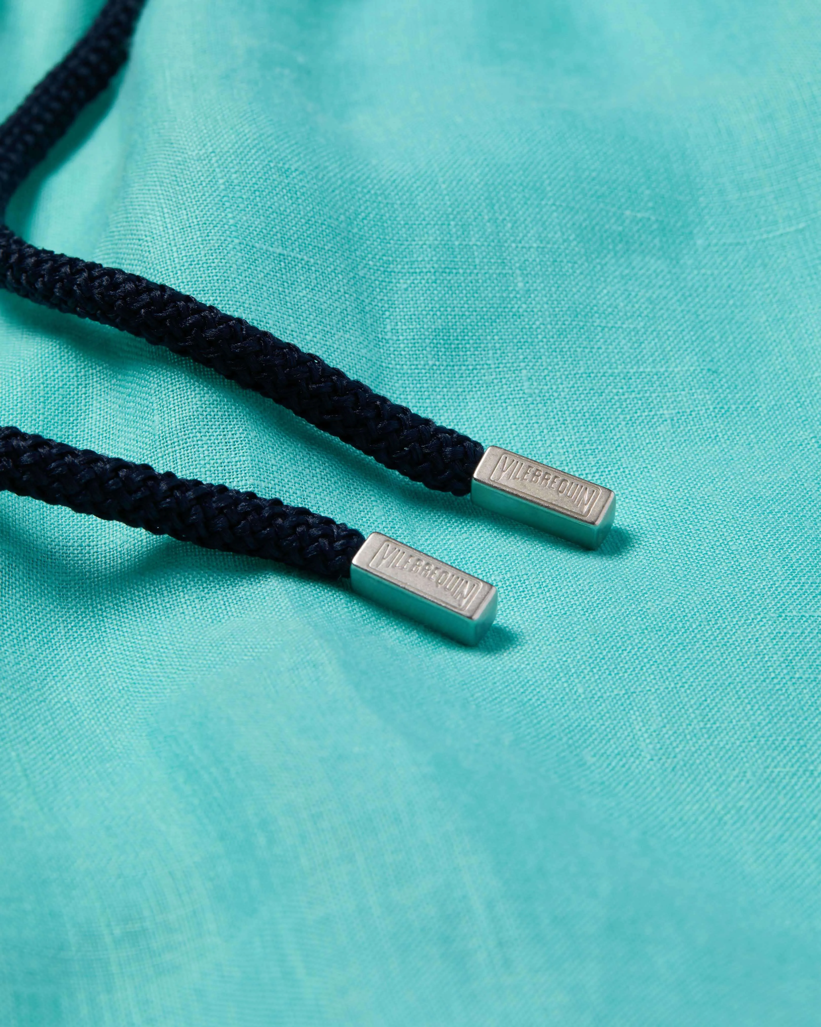 Vilebrequin - Solid Badeshorts Aus Leinen Für Herren - Bademode - Mallorca - Grün - Größe XXL – Bild 6