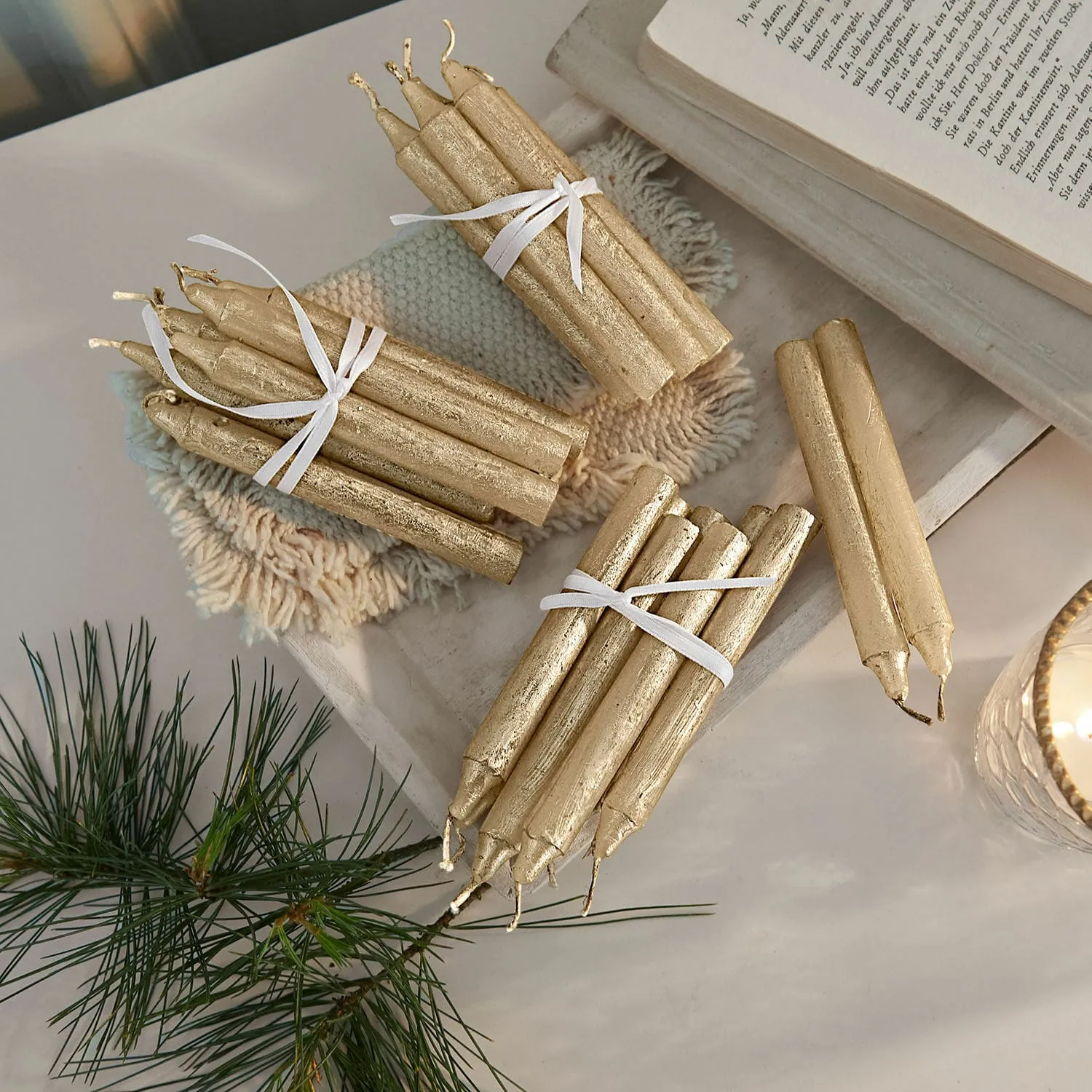 Kerze 20er Set Noufa – Bild 2