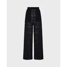 Vilebrequin - Mesh-hose Mit Weitem Bein Für Damen - Hose - Line - Schwarz - Größe L Vilebrequin - Mesh-hose Mit Weitem Bein Für Damen - Hose - Line - Schwarz - Größe L