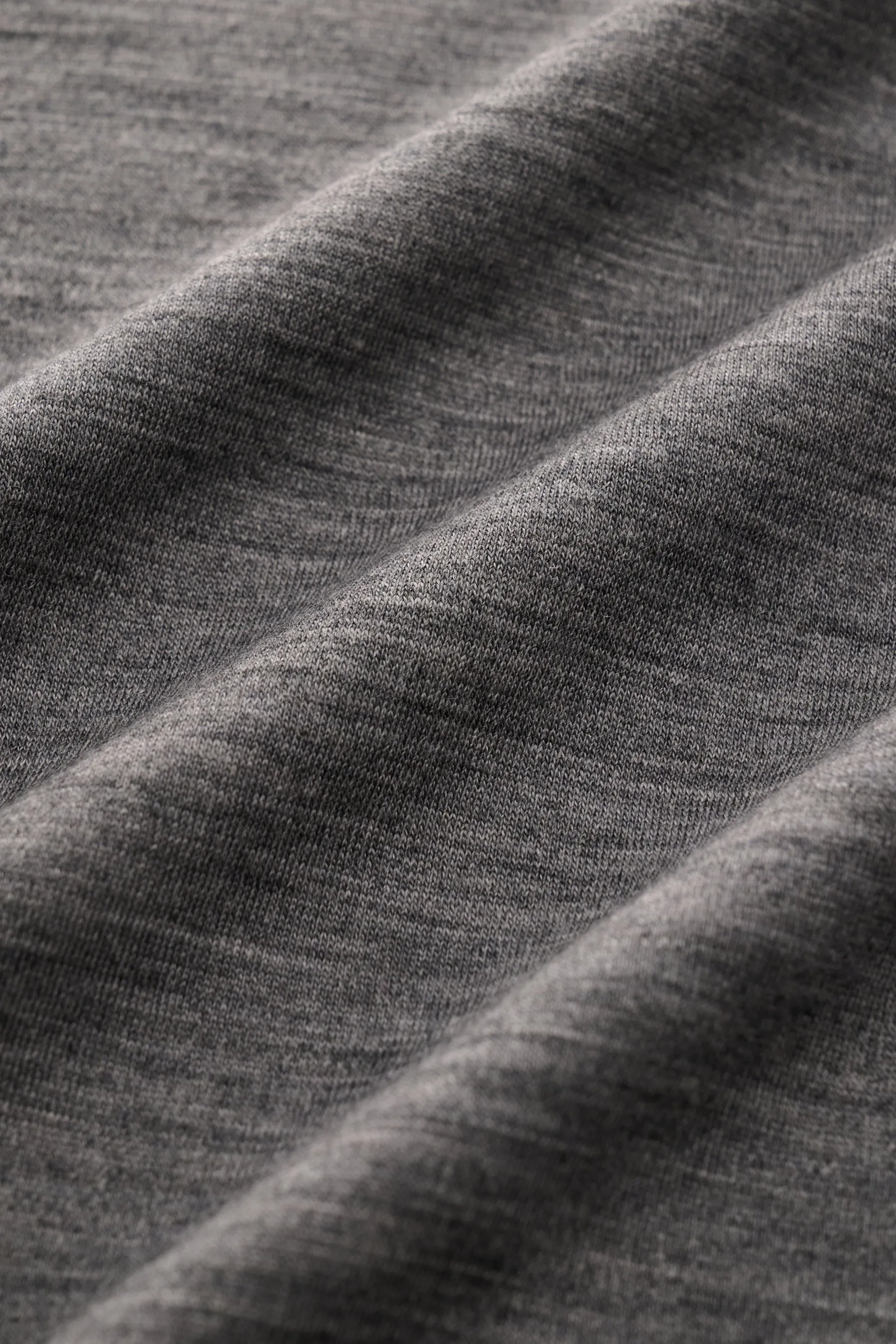 The Product is the Hero - Herren - Merino T-Shirt 'Wool Tee' dunkelgrau meliert – Bild 4