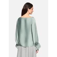 Satin-Bluse mit U-Boot-Ausschnitt Satin-Bluse mit U-Boot-Ausschnitt