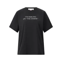 Victoria Beckham - T-Shirt mit Print - Größe L - schwarz Victoria Beckham - T-Shirt mit Print - Größe L - schwarz