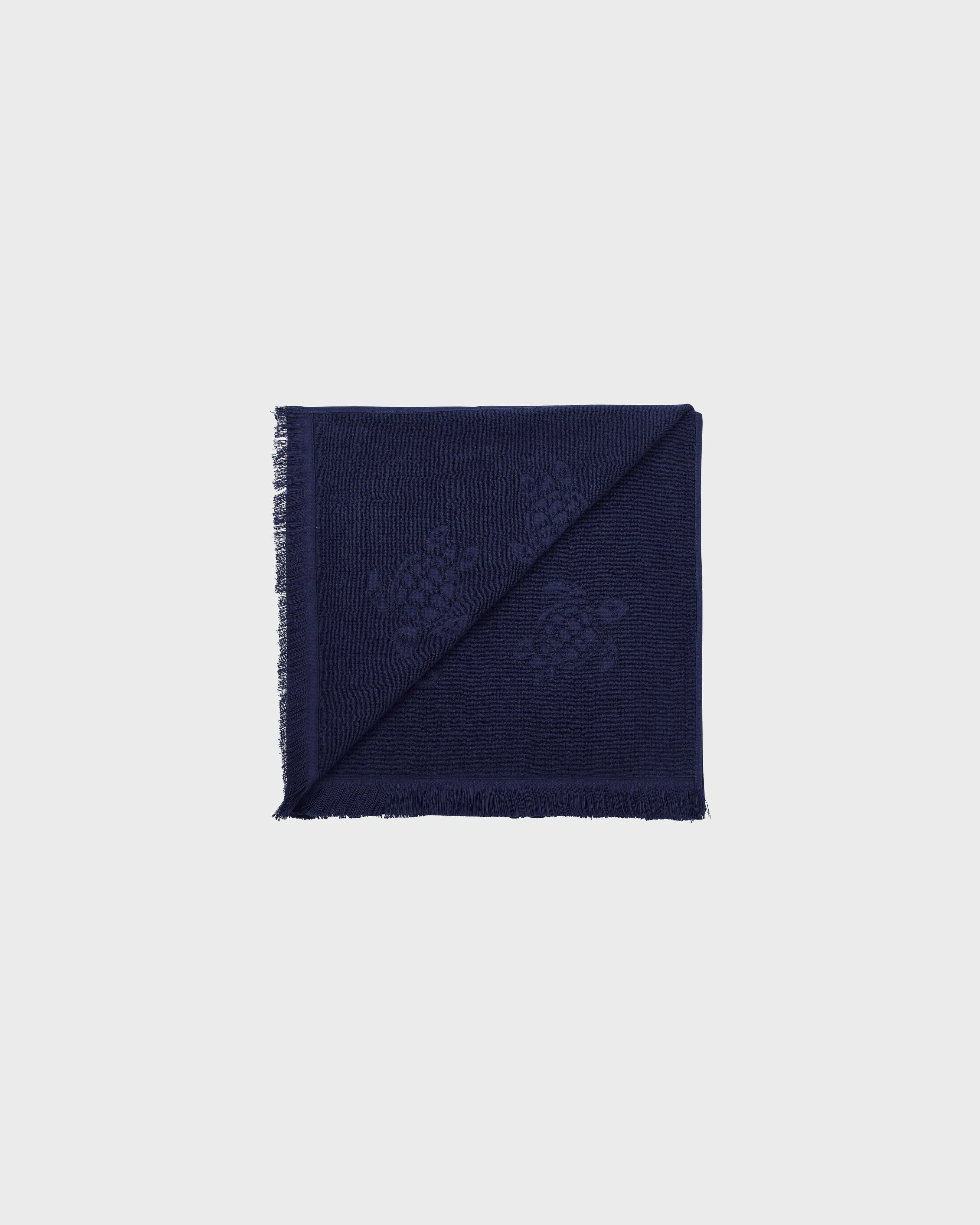 Vilebrequin - Strandtuch Aus Bio-baumwolle Schildkröten-jacquard - Strandtuch - Santah - Blau - Größe OSFA – Bild 2