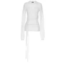 Ann Demeulemeester - Blion%27 Sweater - Größe S - weiß Ann Demeulemeester - Blion%27 Sweater - Größe S - weiß