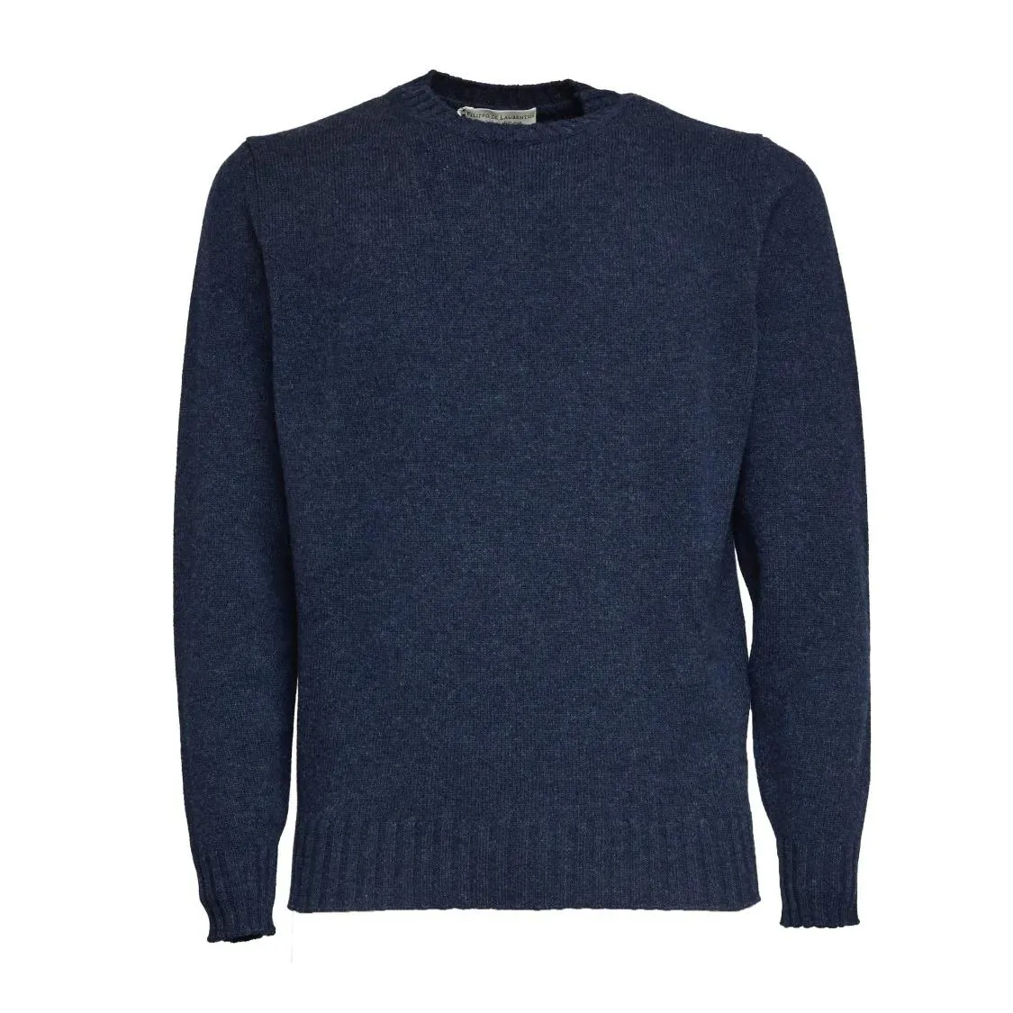 FILIPPO DE LAURENTIIS - Crew Neck Sweater In Wool And Cashmere Blend - Größe 54 - blau FILIPPO DE LAURENTIIS - Crew Neck Sweater In Wool And Cashmere Blend - Größe 54 - blau