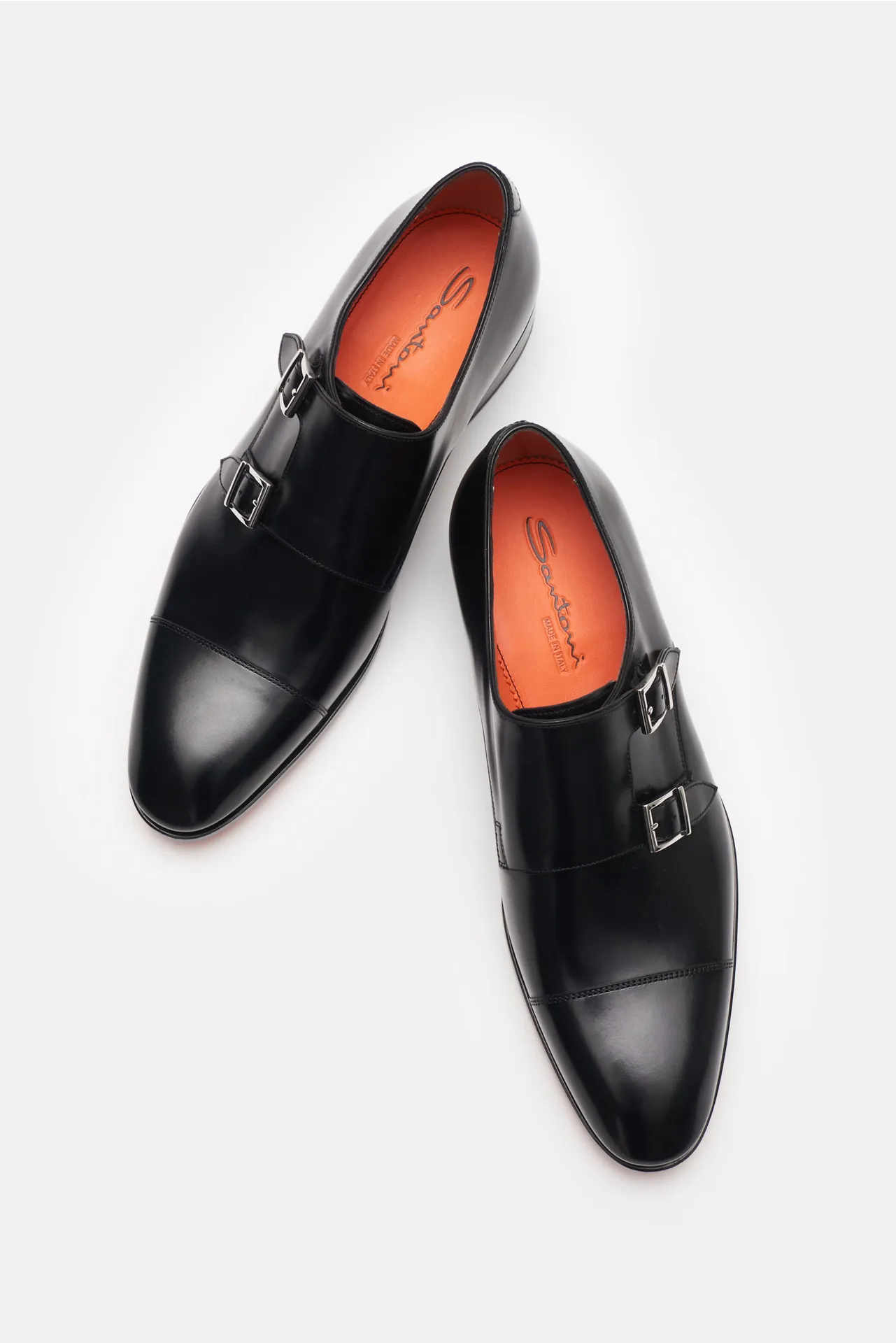 Santoni - Herren - Doppelmonk schwarz – Bild 2