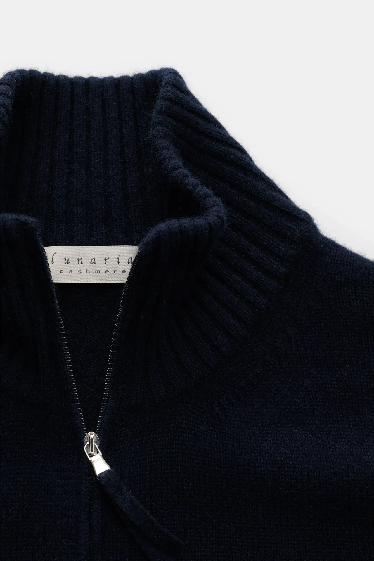 Lunaria Cashmere - Herren - Cashmere Strickjacke navy – Bild 2