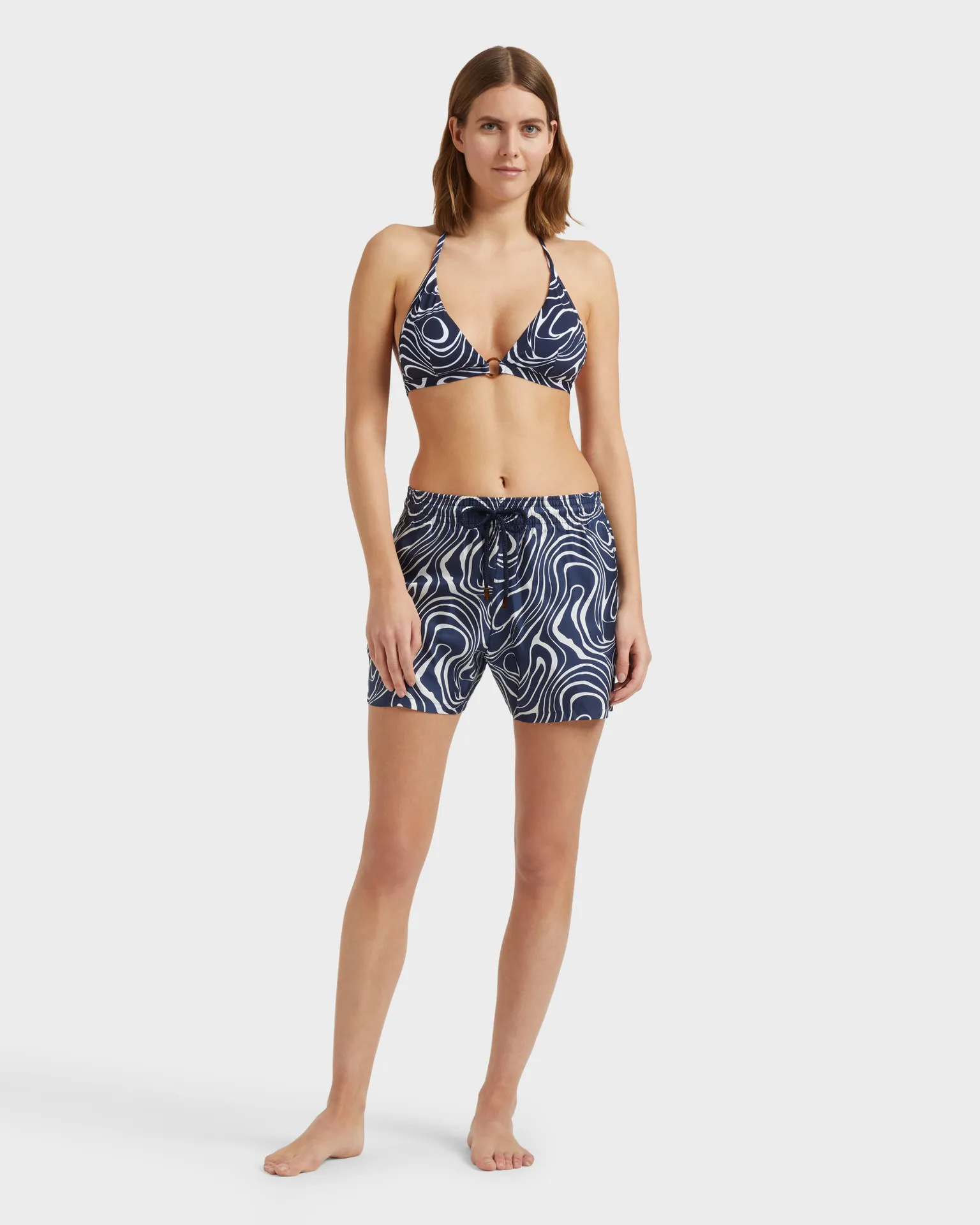 Vilebrequin - Waves Bermudashorts Aus Seide Für Damen - Bermuda - Lika - Blau - Größe S – Bild 3