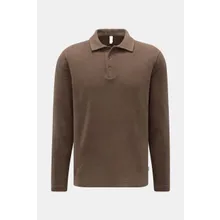 04651/ A trip in a bag - Herren - Fleece Langarm-Poloshirt braun 04651/ A trip in a bag - Herren - Fleece Langarm-Poloshirt braun