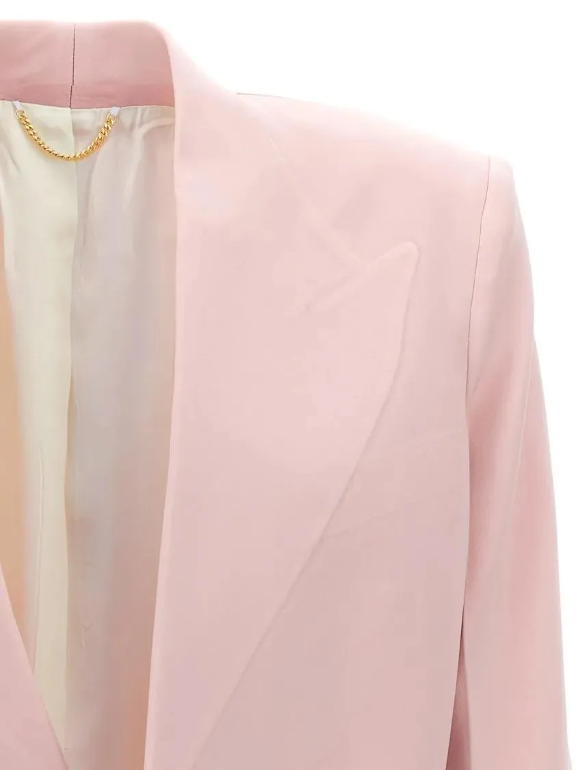 Victoria Beckham - Single-Breasted Blazer Jacket - Größe 8 - pink – Bild 3