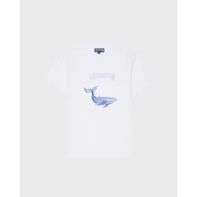 Vilebrequin - Placed Whale T-shirt Aus Bio-baumwolle Für Herren - T-shirt - Thom - Weiss - Größe XL Vilebrequin - Placed Whale T-shirt Aus Bio-baumwolle Für Herren - T-shirt - Thom - Weiss - Größe XL
