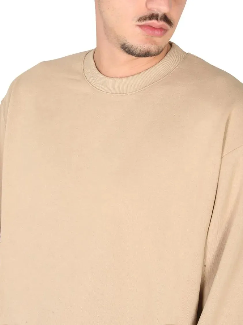 Ih Nom Uh Nit - Relaxed Fit Beige Crewneck Sweatshirt - Größe L - beige – Bild 2