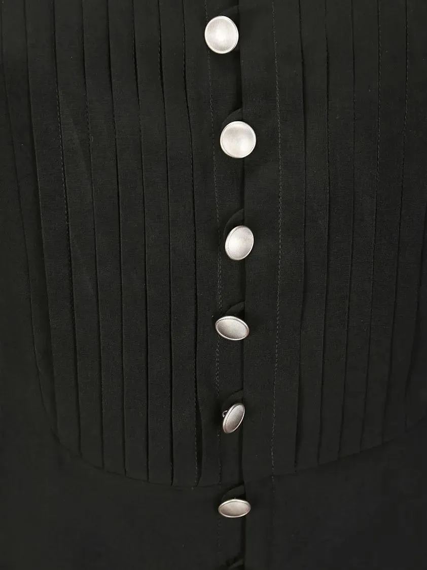 Yohji Yamamoto - Tuxedo Detail Bodysuit - Größe 3 - schwarz – Bild 2