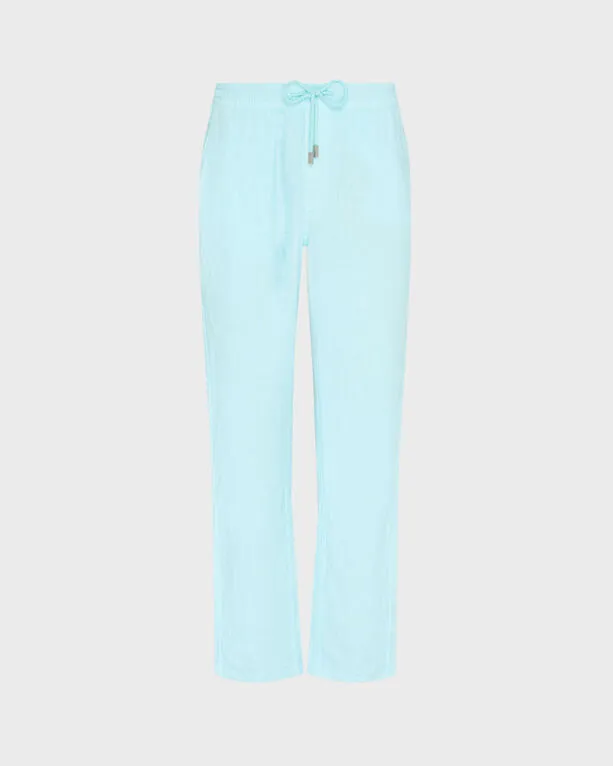 Vilebrequin - Solid Weite Leinenhose Für Herren - Hose - Pacha - Blau - Größe XXXL Vilebrequin - Solid Weite Leinenhose Für Herren - Hose - Pacha - Blau - Größe XXXL