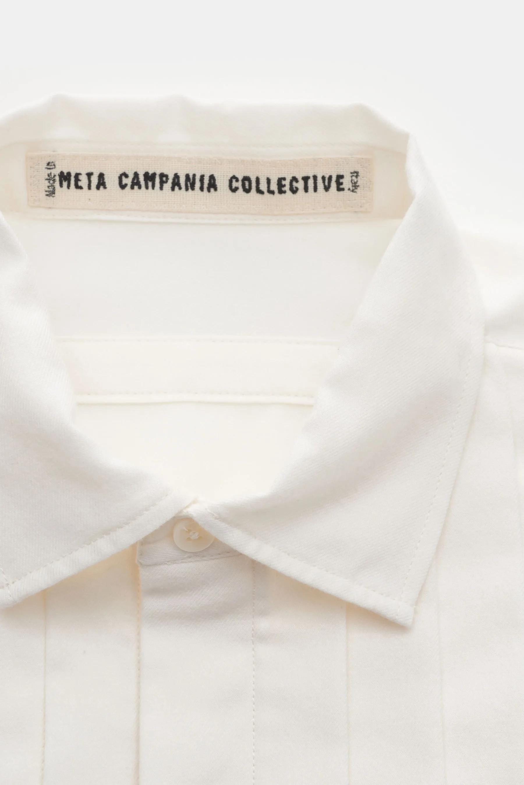 Meta Campania Collective - Herren - Popover-Hemd schmaler Kragen offwhite – Bild 2