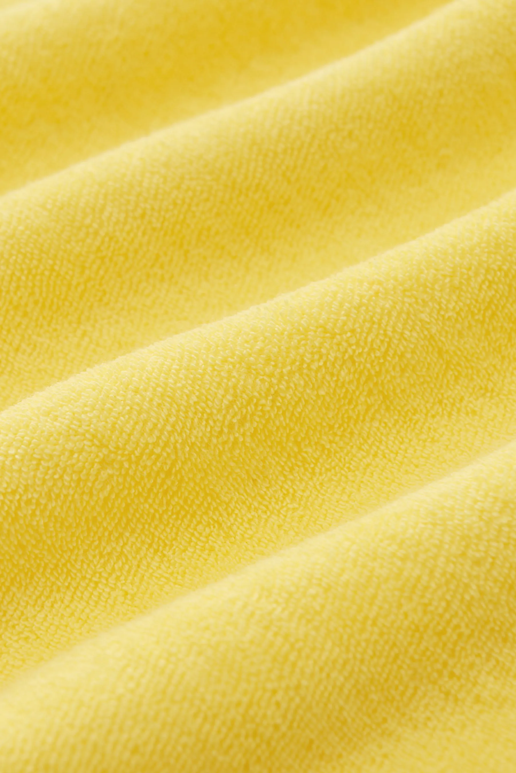 04651/ A trip in a bag - Herren - Frottee-Sweatjacke 'Terry Zip' gelb – Bild 6