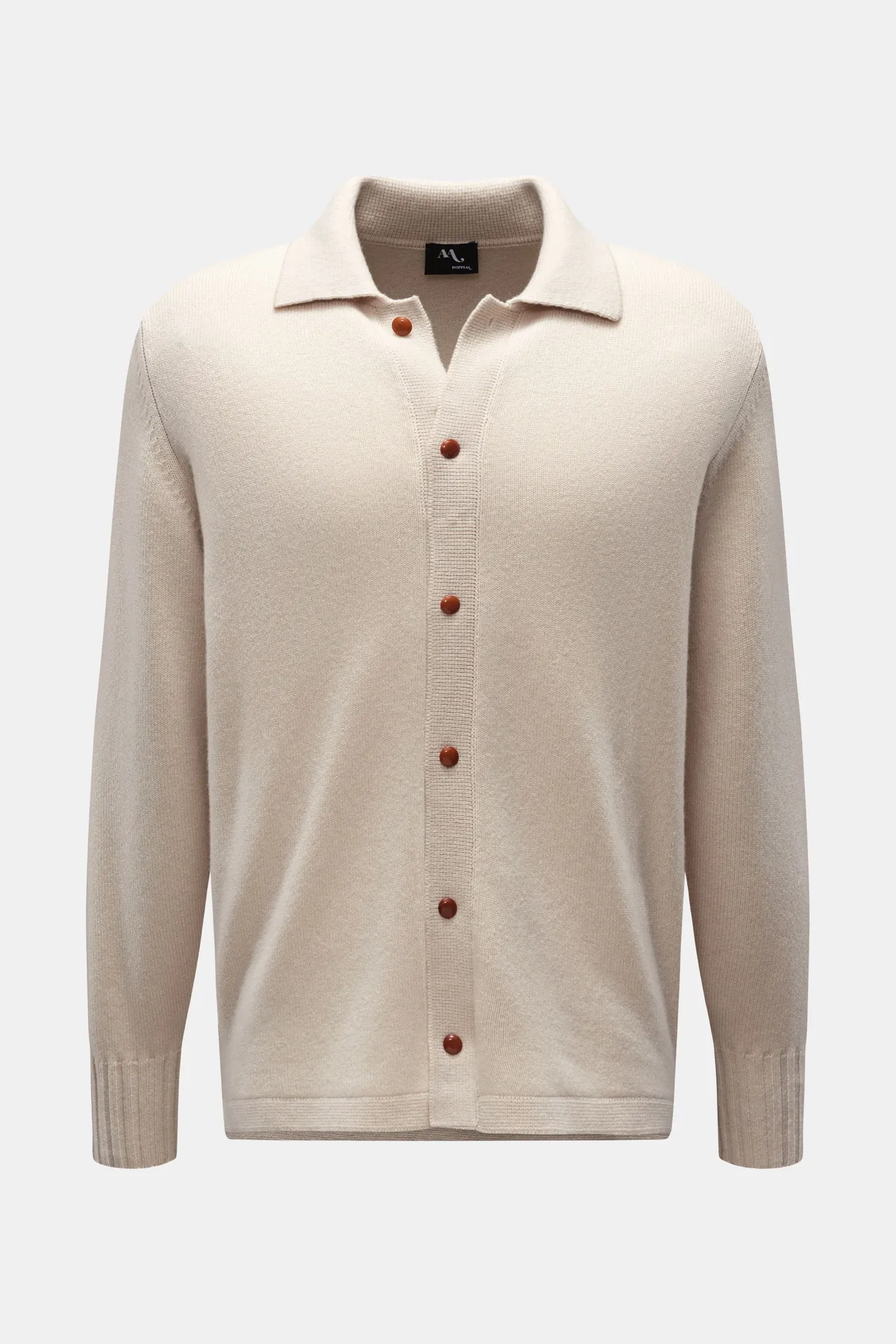 Doppiaa - Herren - Strickhemd %27Aamleto%27 sand Doppiaa - Herren - Strickhemd %27Aamleto%27 sand