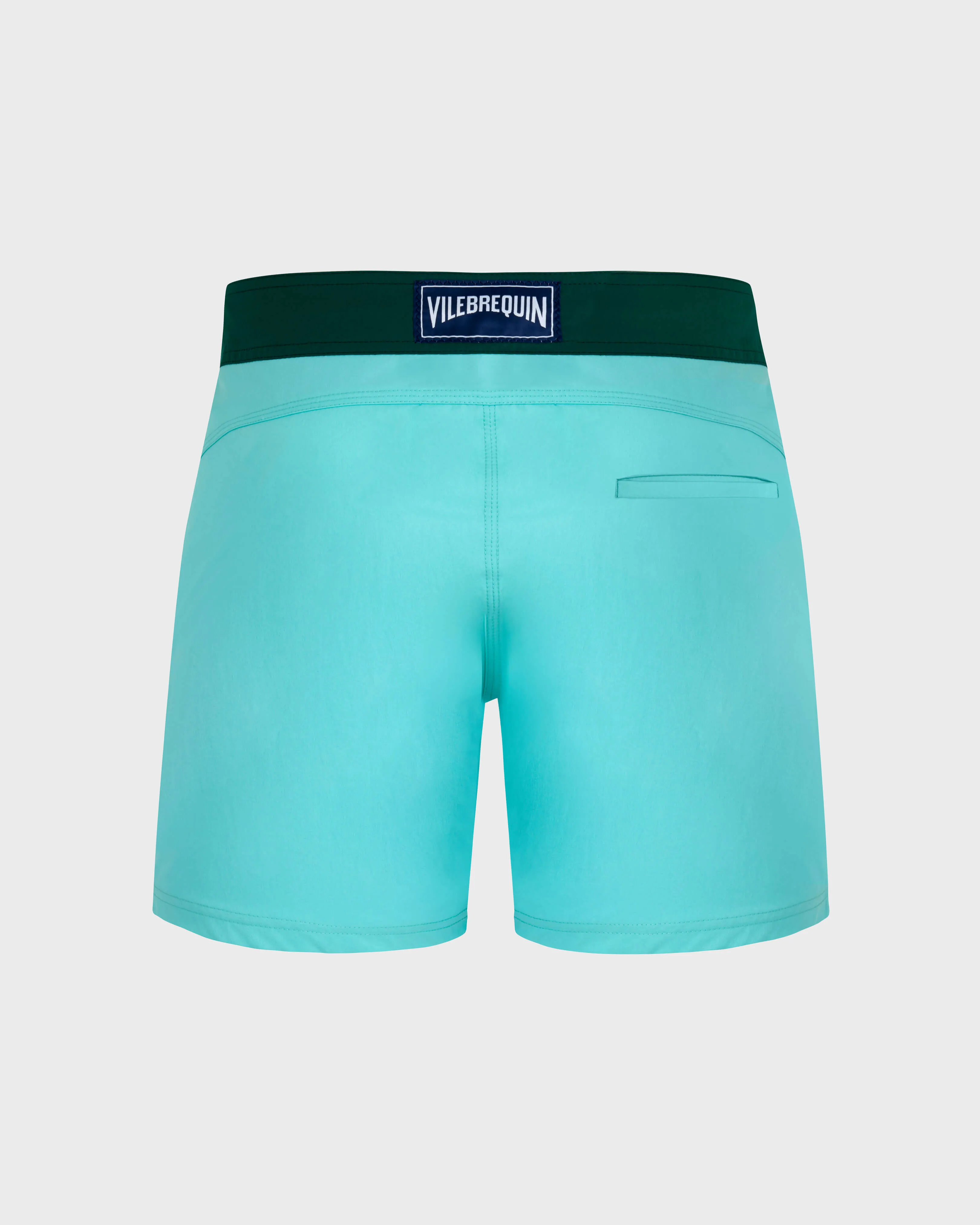 Vilebrequin - Color Block Stretch-badeshorts Mit Flachem Bund Für Herren - Bademode - Merle - Blau - Größe M – Bild 2