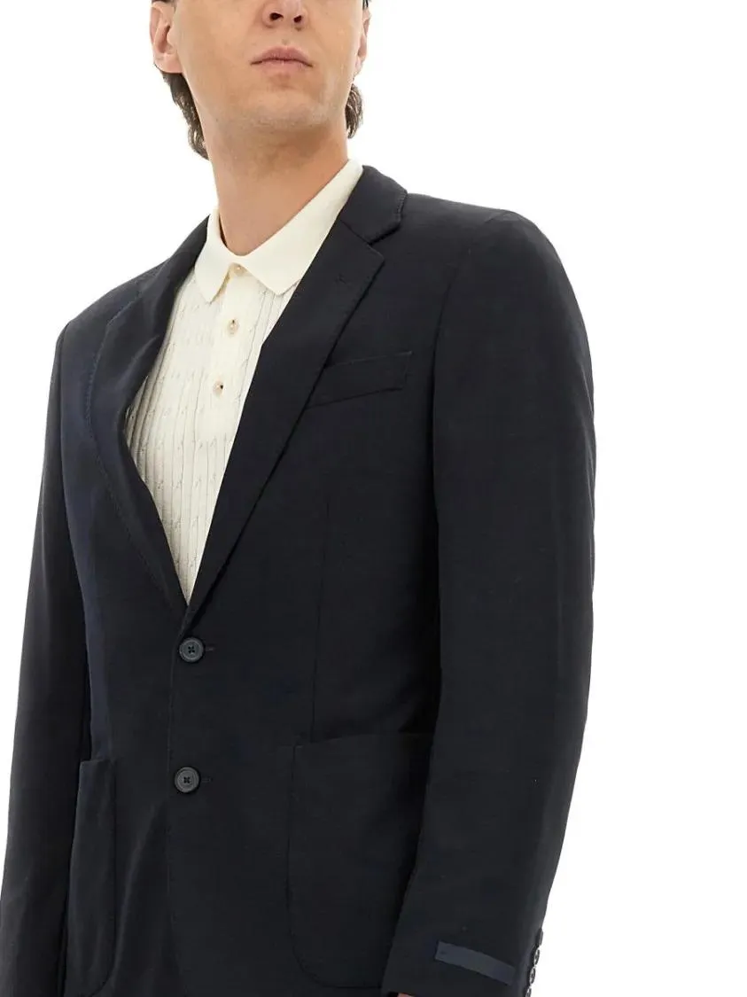 Boss - Tailored Black Blazer With Classic Two-Button Clos - Größe 50 - schwarz – Bild 2