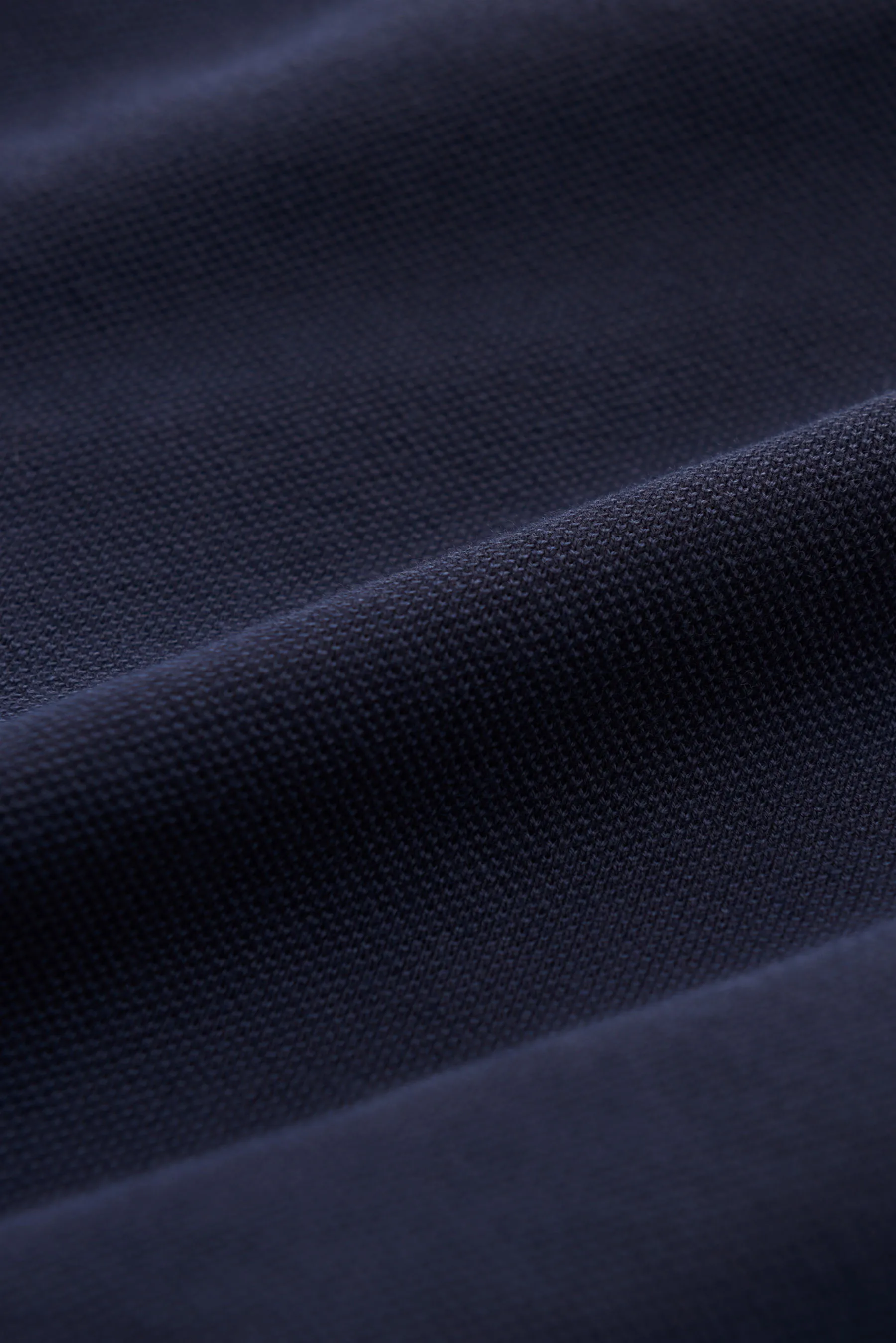 Fedeli - Herren - Piqué-Hemd 'Steve' schmaler Kragen navy – Bild 5