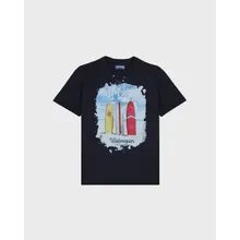 Vilebrequin - Surf%27s Up Baumwoll-t-shirt Für Herren - T-shirt - Portisol - Blau - Größe S Vilebrequin - Surf%27s Up Baumwoll-t-shirt Für Herren - T-shirt - Portisol - Blau - Größe S