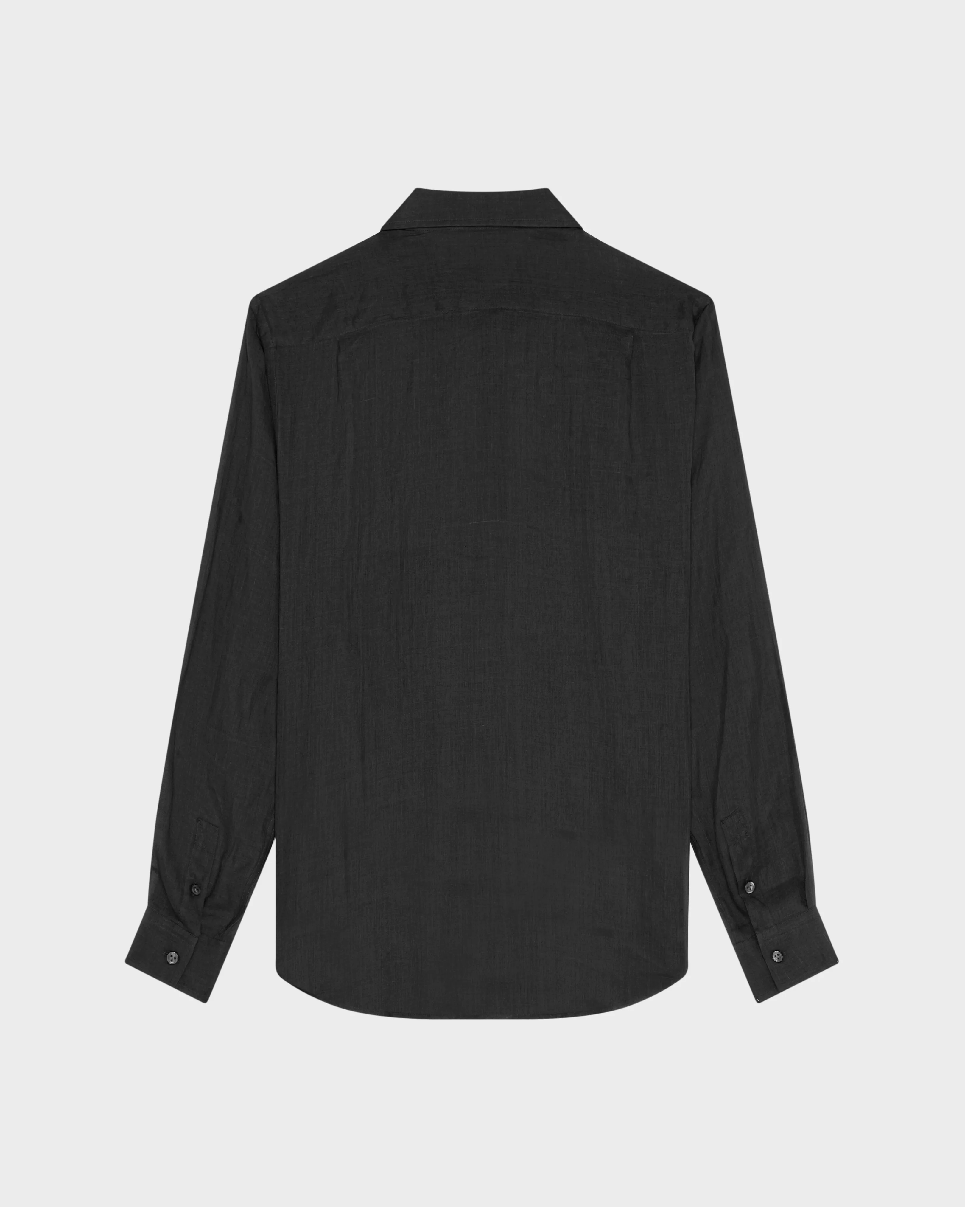 Vilebrequin - Solid Hemd Aus Ramie Für Herren - Hemd - Caracal - Schwarz - Größe XL – Bild 2