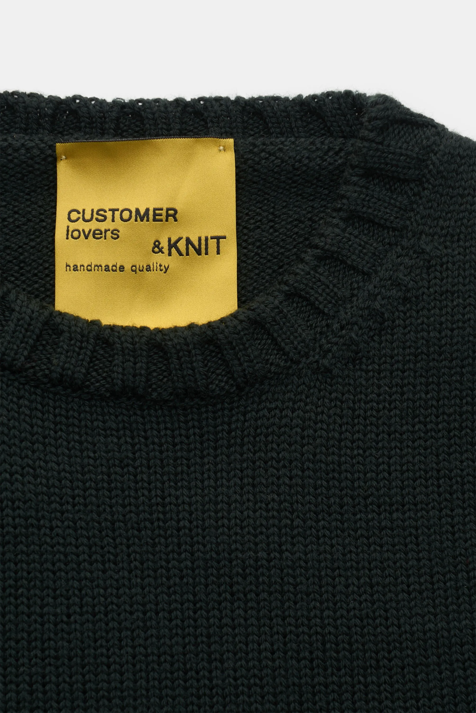 B.F. Knitwear - Herren - Merino Rundhalspullover dunkelgrün – Bild 2