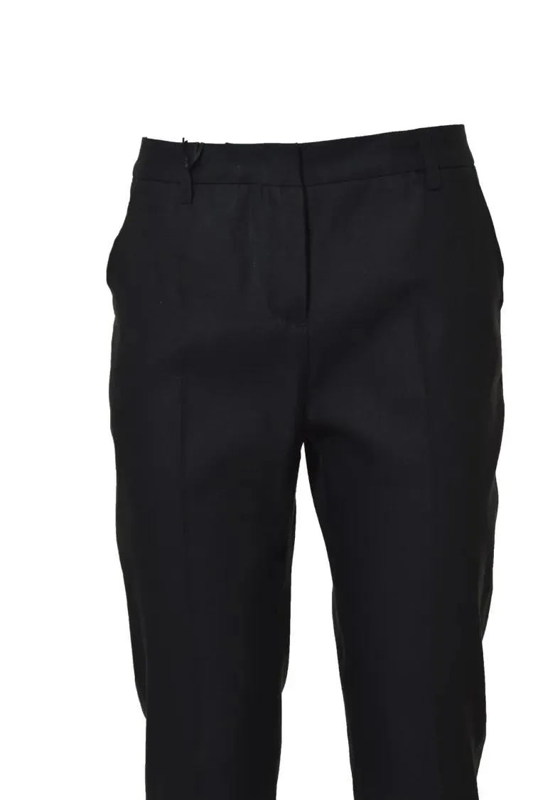 Tonello - Tailored Straight Leg Trousers - Größe 44 - schwarz – Bild 2