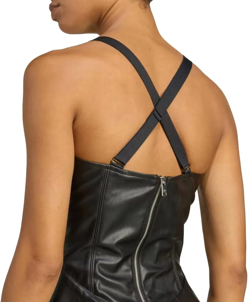 Adidas - Faux Lthr Dress Black - Größe S - schwarz – Bild 3