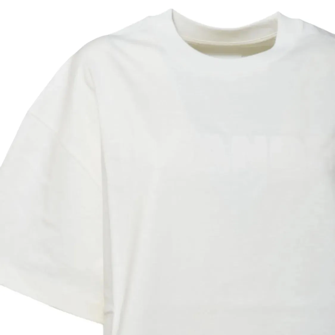 Jil Sander - Cream Cotton T-Shirt With Tone-On-Tone Logo - Größe S - weiß – Bild 2