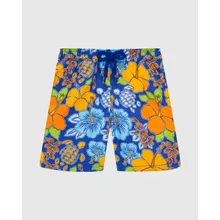 Vilebrequin - Tropical Turtle Badeshorts Für Jungen - Bademode - Jim - Blau - Größe 10 Vilebrequin - Tropical Turtle Badeshorts Für Jungen - Bademode - Jim - Blau - Größe 10