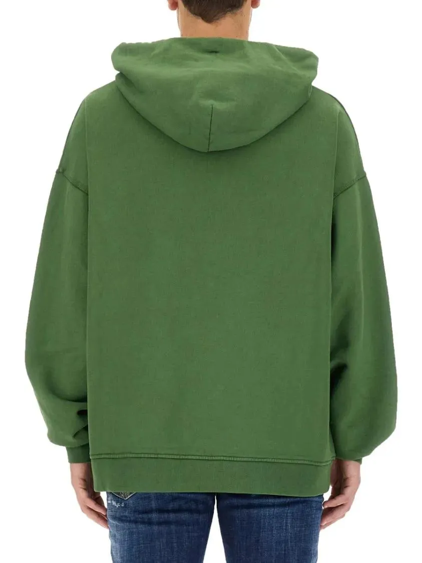 Dsquared2 - Oversized Green Sweatshirt - Größe S - grün – Bild 3