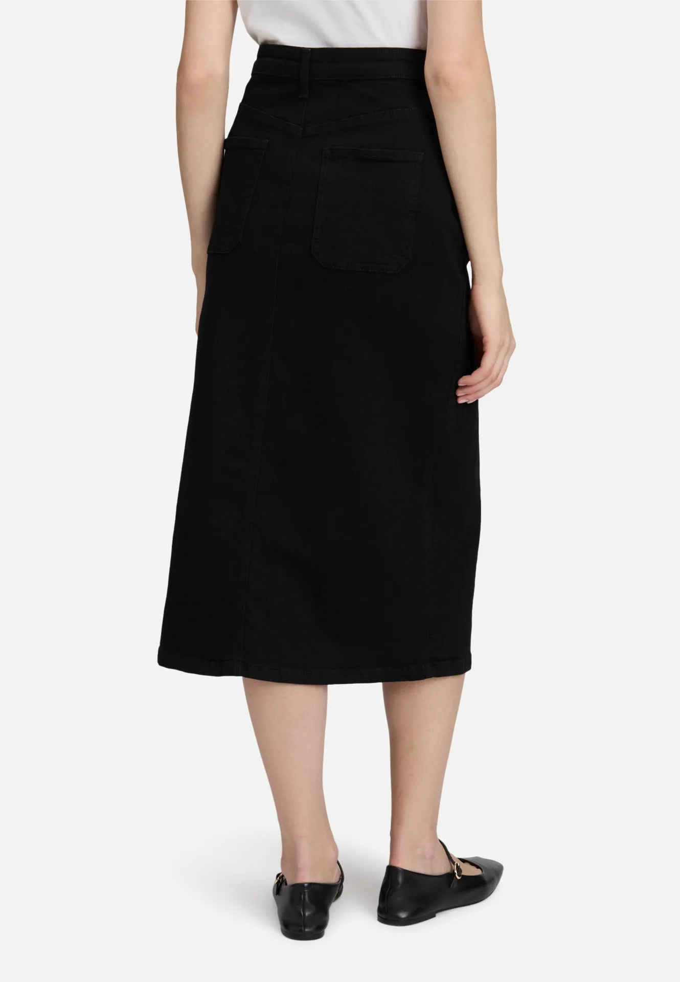 Jeansrock mit aufgesetzten Taschen Jeansrock mit aufgesetzten Taschen