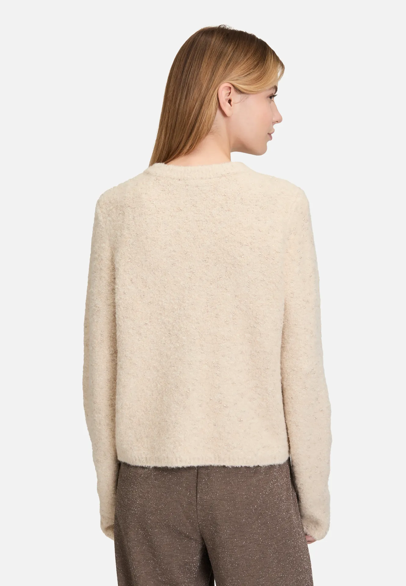 Grobstrickjacke mit Lurexfaden Grobstrickjacke mit Lurexfaden