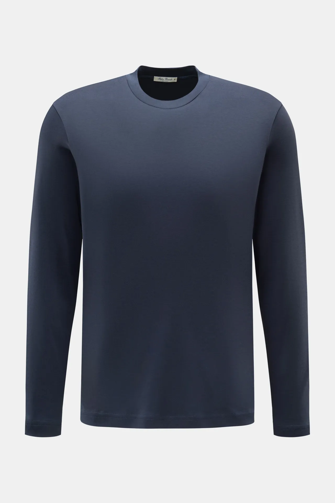 Stefan Brandt - Herren - Rundhals-Longsleeve %27Sea Island Eli%27 dunkelblau Stefan Brandt - Herren - Rundhals-Longsleeve %27Sea Island Eli%27 dunkelblau
