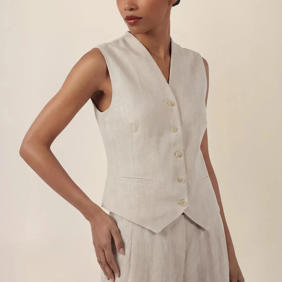 Apart - Weste - Größe 36 - beige – Bild 3