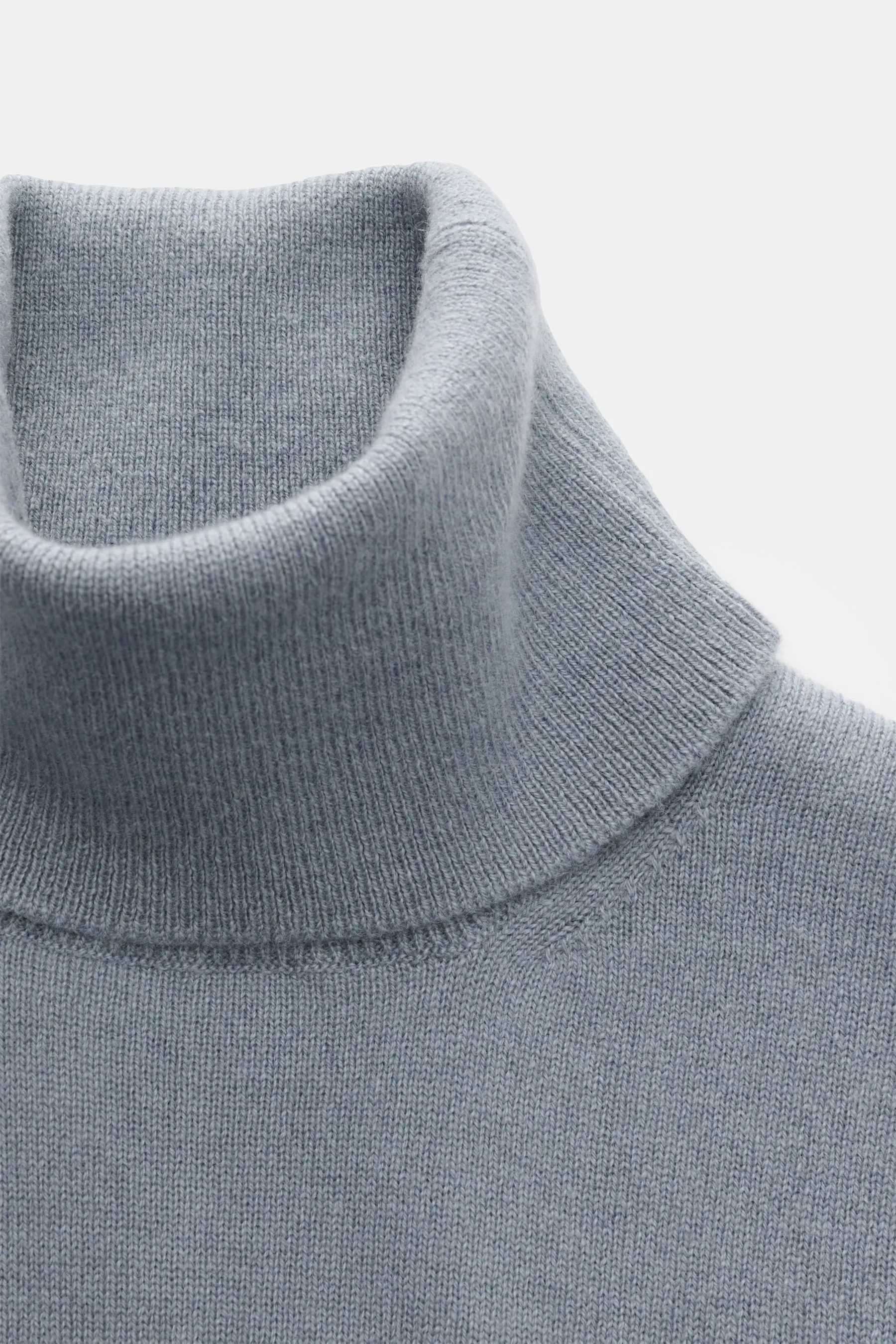 Cruciani - Herren - Cashmere Rollkragenpullover rauchblau – Bild 2