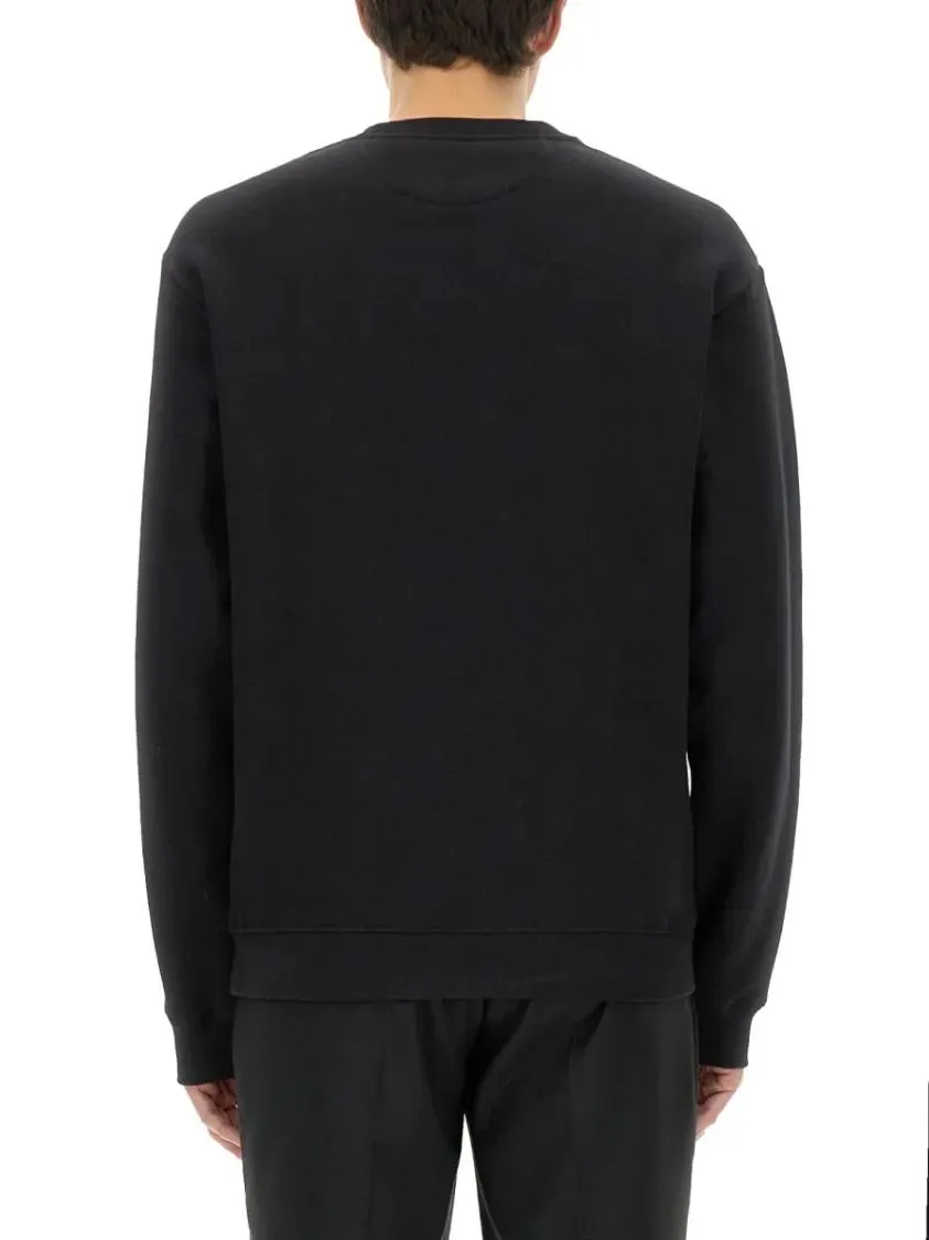 Valentino Garavani - Cotton Crewneck Sweatshirt With Patch - Größe M - schwarz – Bild 3