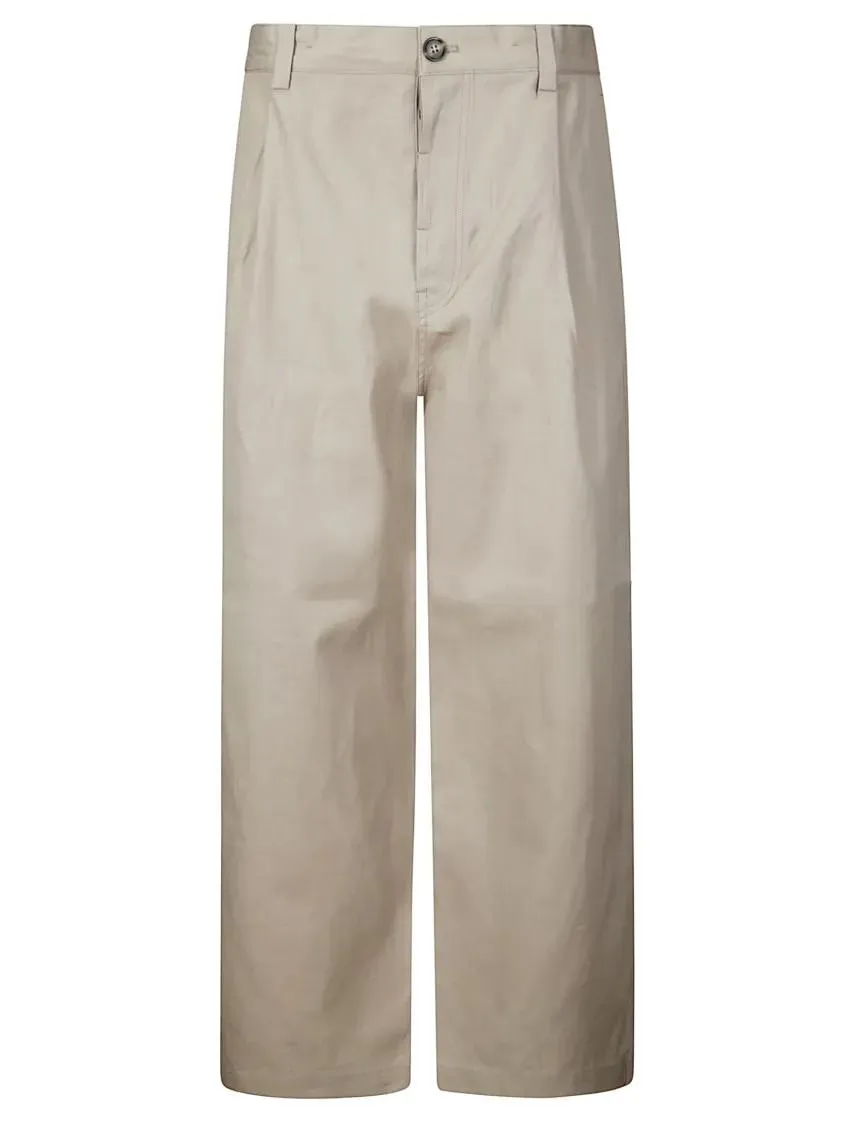 SOFIE D%27HOORE - Hammered Cotton Trousers With Straight-Leg Silhoue - Größe 38 - beige SOFIE D%27HOORE - Hammered Cotton Trousers With Straight-Leg Silhoue - Größe 38 - beige