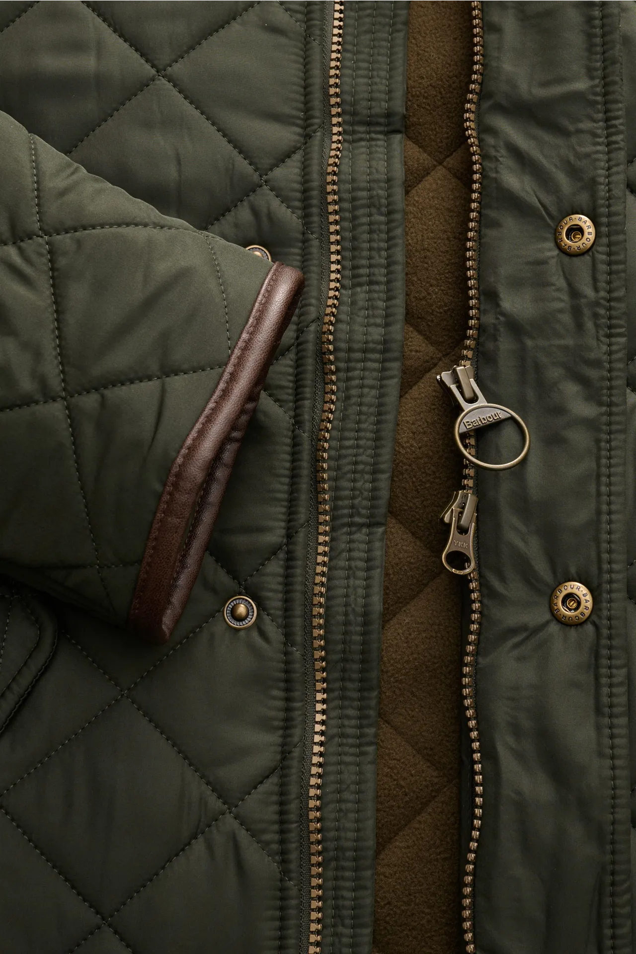 Barbour - Herren - Steppjacke 'Powell Quilt' dunkelgrün – Bild 4