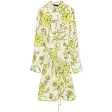 LIU JO - Floral Wrap Dress With Adjustable Waist - Größe 42 - gelb LIU JO - Floral Wrap Dress With Adjustable Waist - Größe 42 - gelb