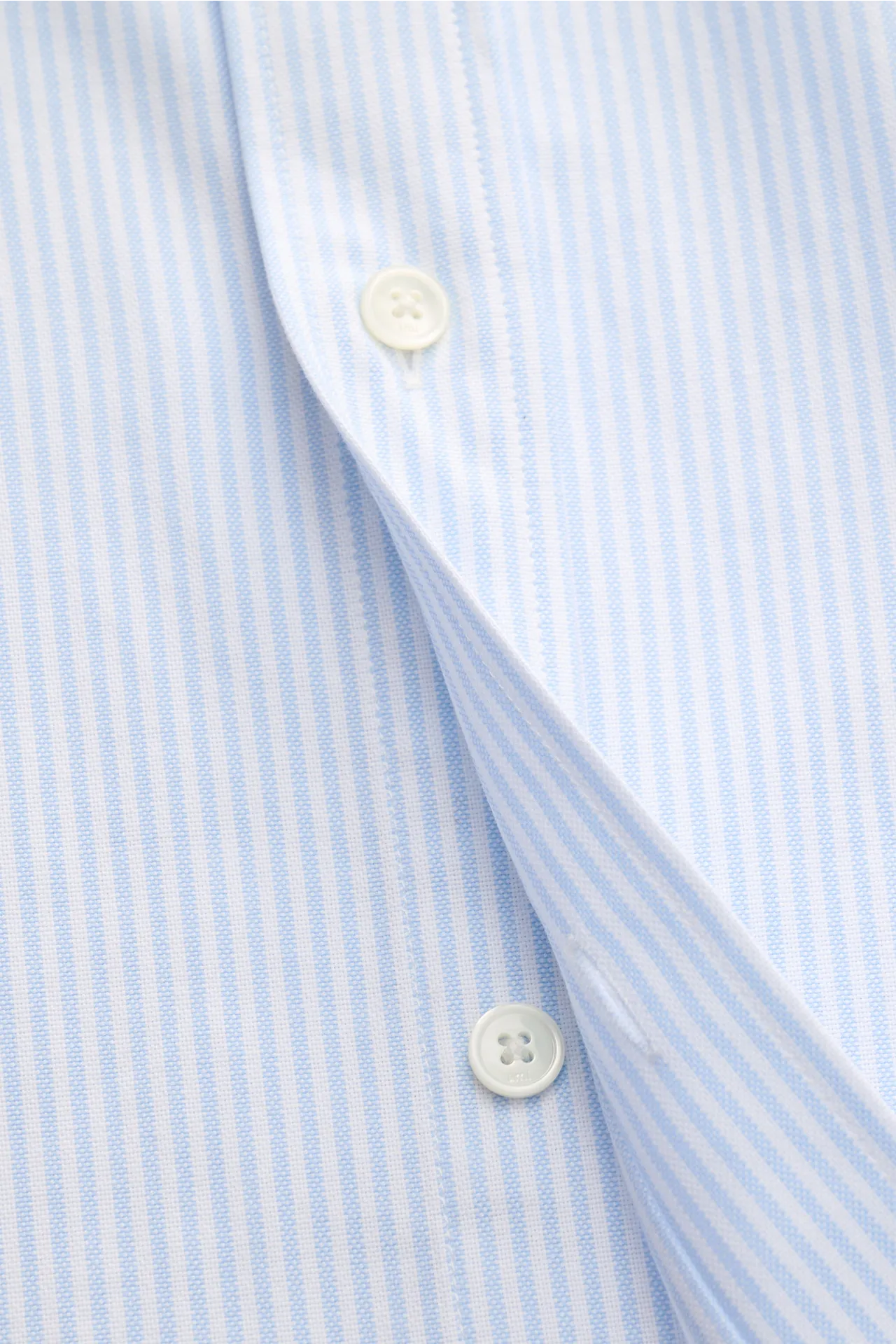 Ami Paris - Herren - Oxford-Hemd Button-Down-Kragen hellblau/weiß gestreift – Bild 6