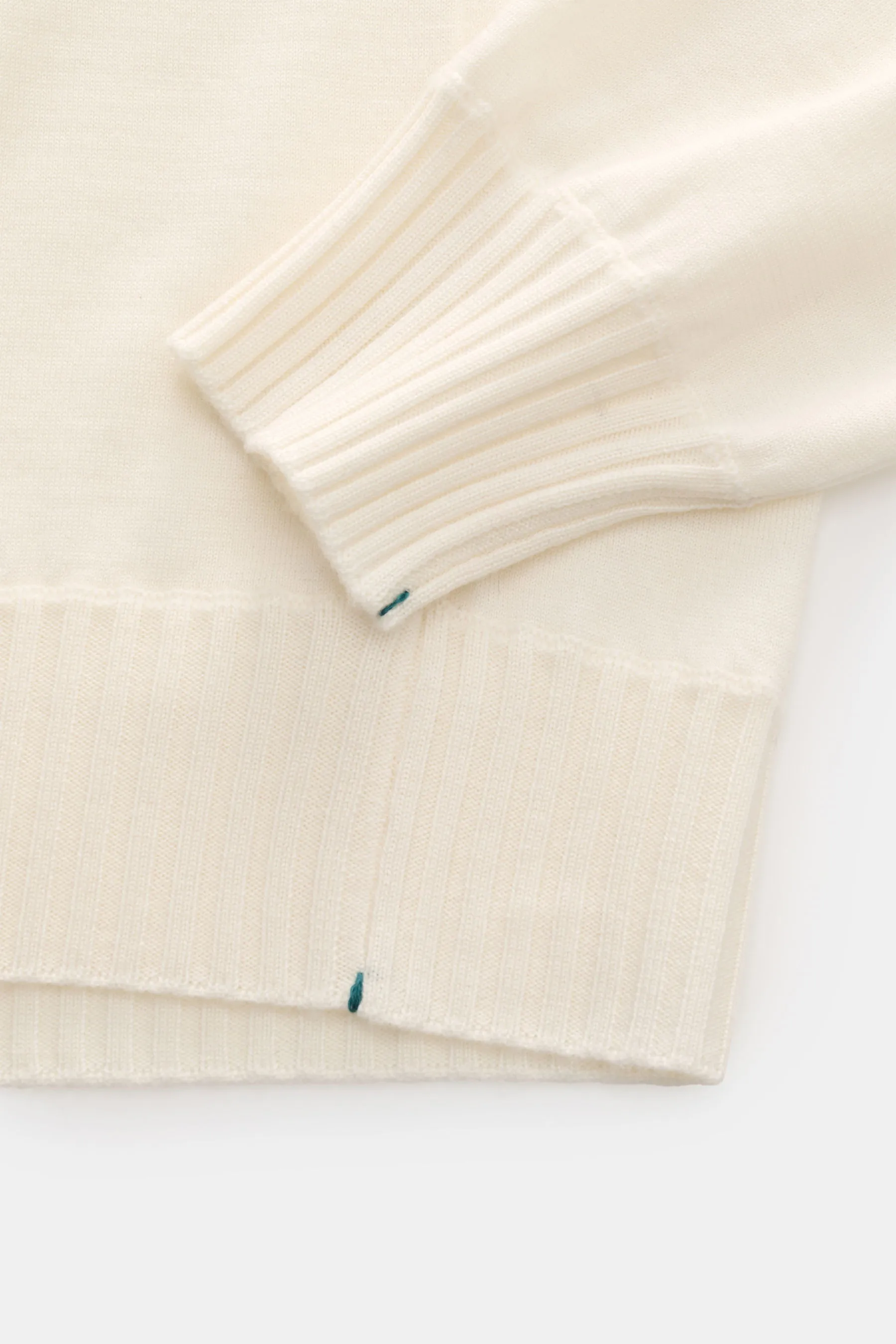 Fioroni - Herren - Cashmere Rundhalspullover creme – Bild 3