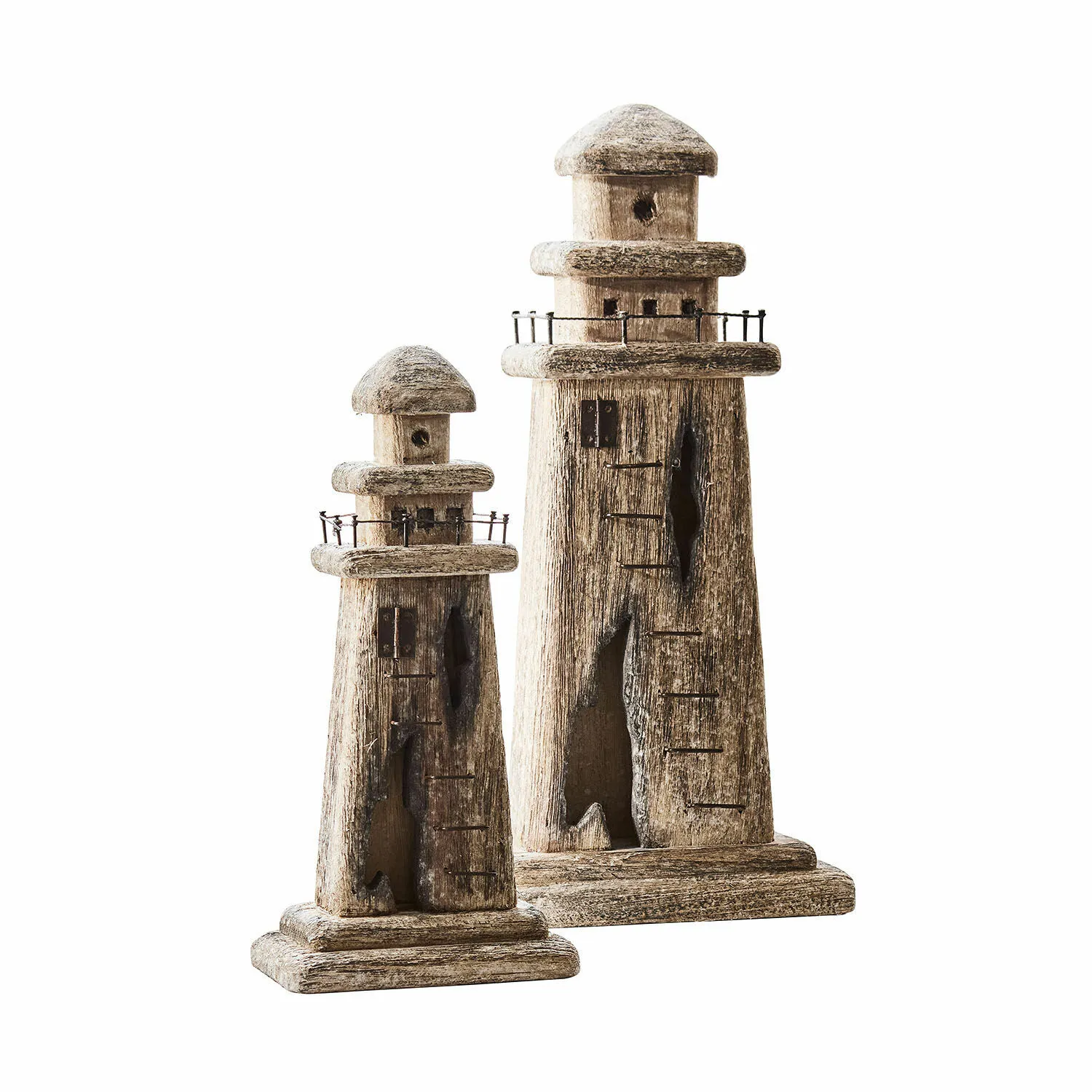 Deko-Leuchtturm 2er Set Bourgneuf – Bild 3