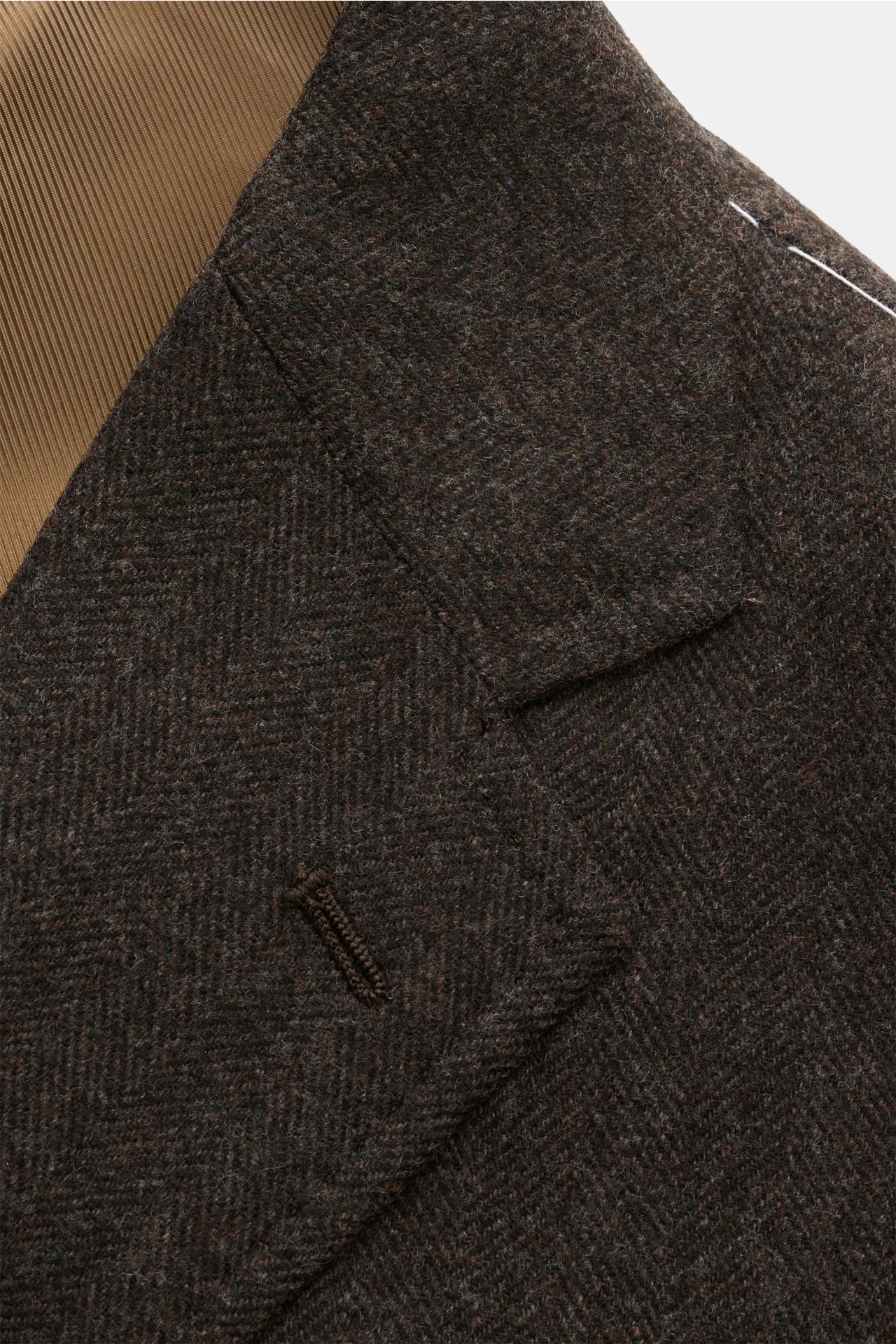 Stile Latino - Herren - Sakko 'Vincenzo' dunkelbraun meliert – Bild 5