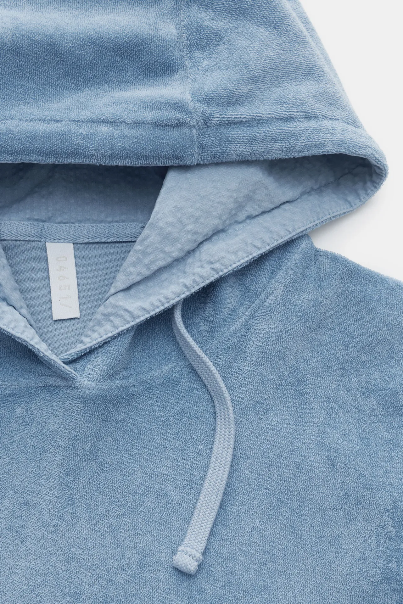 04651/ A trip in a bag - Herren - Frottee-Kapuzenpullover 'Terry Hoody' hellblau – Bild 2