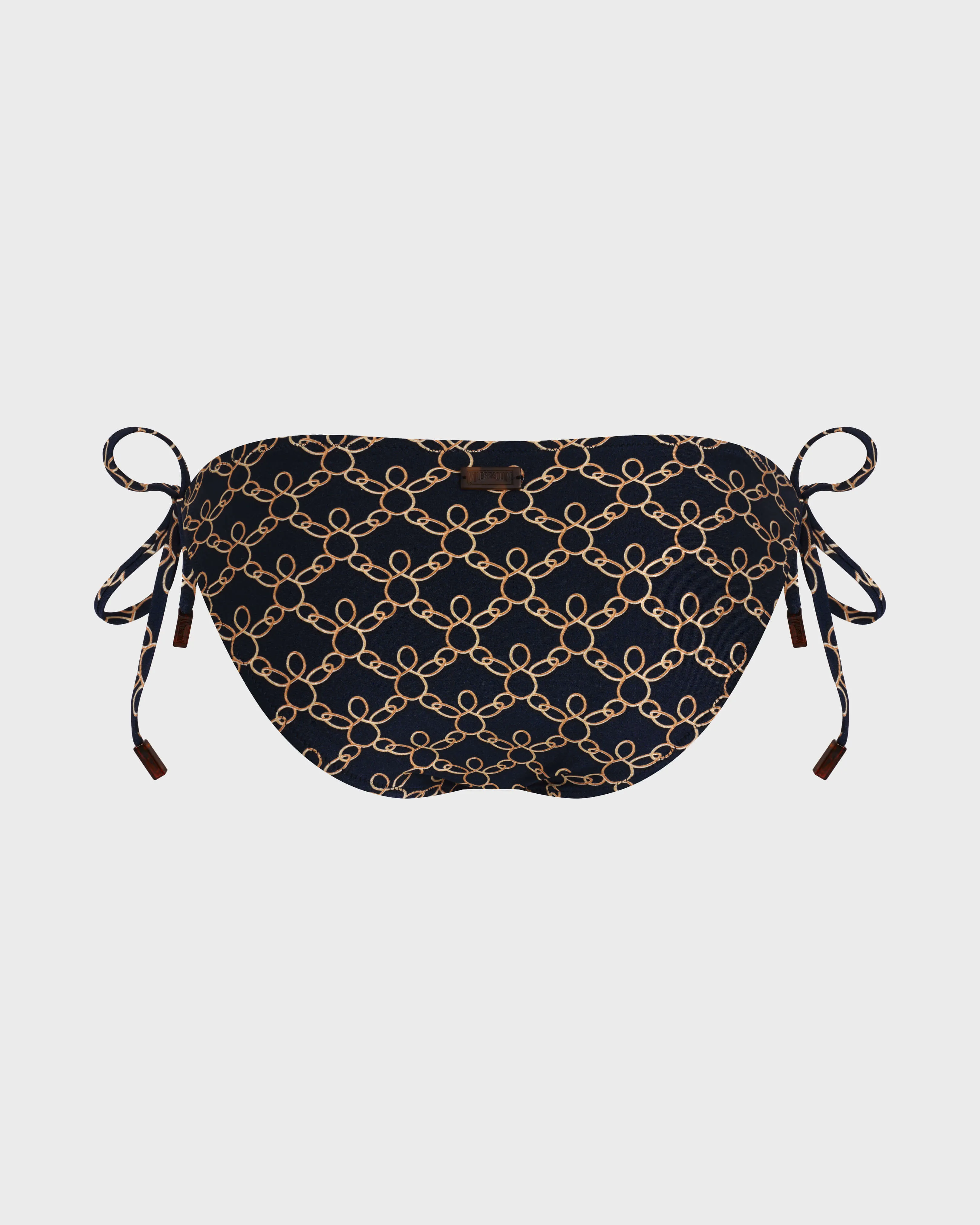 Vilebrequin - Turtles Chain Bikinihose Zum Seitlichen Binden Für Damen - Bademode - Flore - Blau - Größe XS – Bild 2