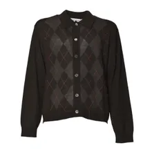 Our Legacy - Classic Button-Up Argyle Pattern Sweater - Größe 48 - braun Our Legacy - Classic Button-Up Argyle Pattern Sweater - Größe 48 - braun