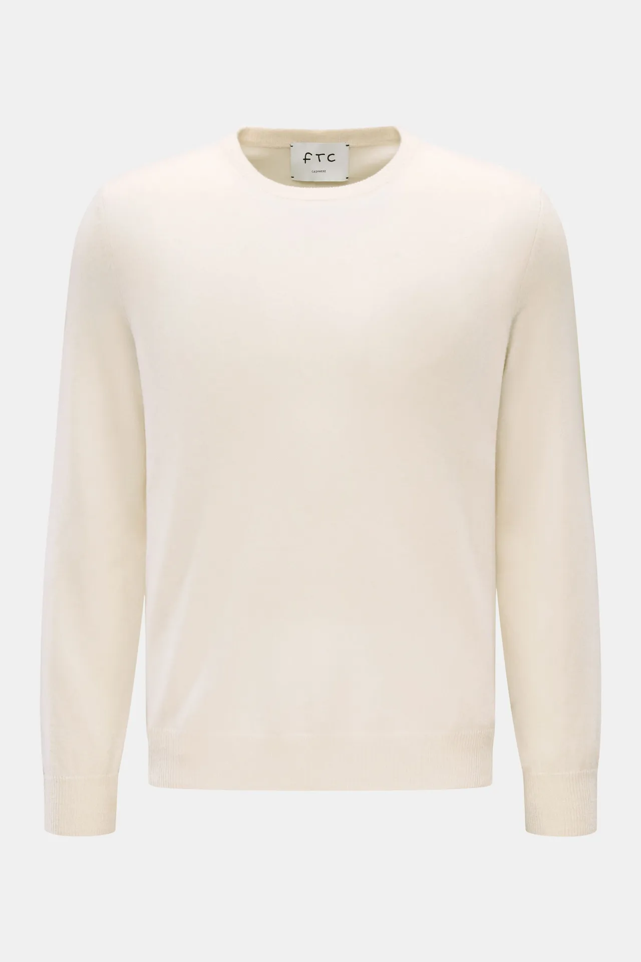 FTC - Herren - Cashmere Rundhalspullover creme FTC - Herren - Cashmere Rundhalspullover creme